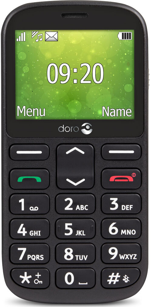 Doro 1362 Seniortelefon - 2.4" - Sort