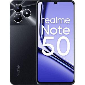 Móvil - realme Note 50, Midnight Black, 128 GB, 4GB, 6.7" HD+, Unisoc T612, 5000 mAh, Android