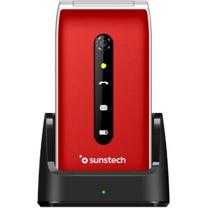 Teléfono móvil con tapa Sunstech Celt22 Rojo - Teléfono libre