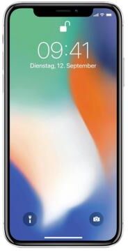 Apple iPhone X 64GB plateado - Reacondicionado: buen estado   30 meses de garantía   Envío gratuito