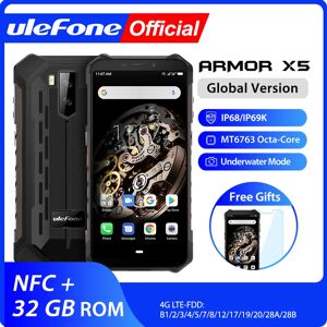 Ulefone-smartphone  Armor X5  3 Go  32 Go  etanche  robuste  telephone intelligent  terminal mobile