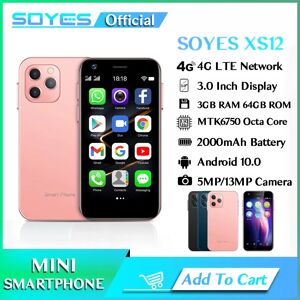 SOYES-Mini Smartphone XS12  4G  Android 10  Touriste  Sim  Octa Core  Appareil photo 13MP  WIFI