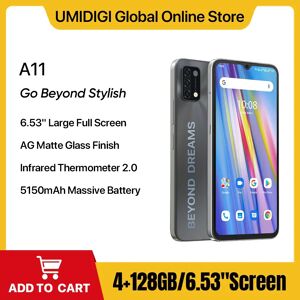 UMIDIGI-A11 Smartphone Android 11  Version Globale  64 Go  128 Go  Helio G25  6.53 HD + 16MP Triple