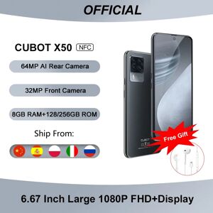 Cubot X50 Smartphone débloqué 4G Dual SIM[2021]  64MP Quad Caméra 32MP caméra Selfie 128Go/256Go - Publicité