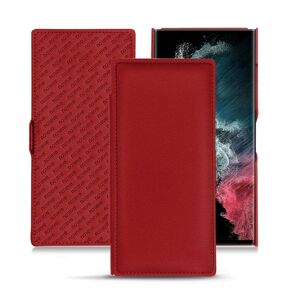 Noreve Housse cuir Samsung Galaxy S22 Ultra Évolution Rouge PU