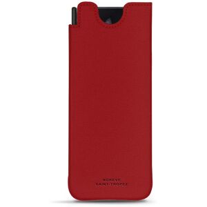 Noreve Pochette cuir Samsung Galaxy Z Fold4 Évolution Rouge PU