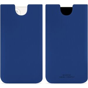 Noreve Pochette cuir Apple iPhone 15 Plus Évolution Bleu Océan PU