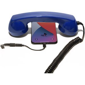 Opis Technology Combiné Téléphone Rétro pour Apple iPhone - Bleu Foncé - Neuf - Publicité