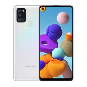 Samsung Galaxy A21s 32 Go, Blanc, débloqué - Reconditionné - Publicité