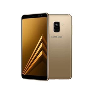 Samsung Galaxy A8 (2018) - 4G smartphone - double SIM - RAM 4 Go / Mémoire interne 32 Go - microSD slot - écran OEL - 5.6" - 2220 x 1080 pixels - rear camera - Publicité