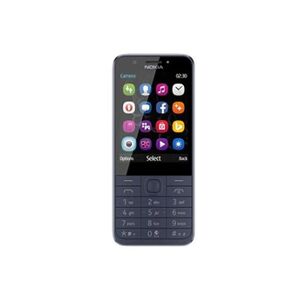 Nokia 230 Dual SIM - Téléphone de service - double SIM - RAM 16 Mo - microSD slot - Ecran LCD - 320 x 240 pixels - rear camera 2 MP - front camera 2 MP - - Publicité