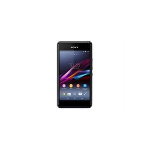 Sony XPERIA E1 - 3G smartphone - RAM 512 Mo / Mémoire interne 4 Go - microSD slot - Ecran LCD - 4" - 800 x 480 pixels - rear camera 3 MP - noir - Publicité
