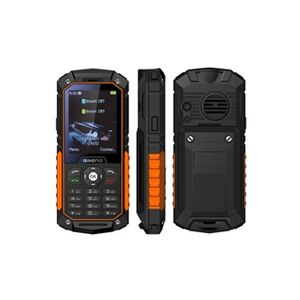 YONIS Portable Antichoc Double SIM 2.4 Pouces Téléphone Incassable IP68 FM Orange + SD 32Go - Publicité