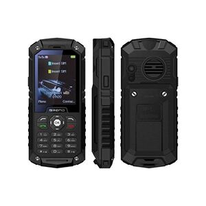 YONIS Téléphone Incassable Chantier Double SIM Portable Antichoc 2.4' IP68 Lampe Noir + SD 4Go - Publicité