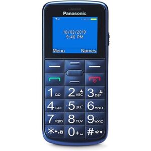Panasonic KX-TU110 - Téléphone de service - double SIM - microSD slot - Ecran LCD - 128 x 160 pixels - rear camera 0,08 MP - bleu - Publicité