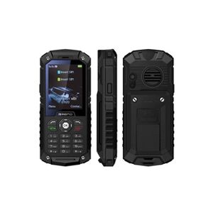 YONIS Téléphone Incassable Chantier Double SIM Portable Antichoc 2.4' IP68 Lampe Noir - Publicité
