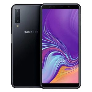 Samsung Galaxy A7 (2018) - 4G smartphone - double SIM - RAM 4 Go / Mémoire interne 64 Go - microSD slot - écran OEL - 6" - 2220 x 1080 pixels - 3 x caméras - Publicité