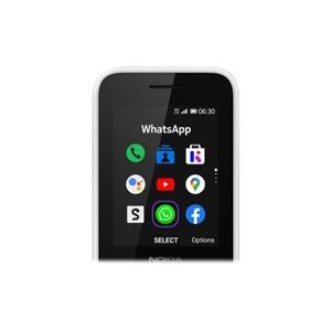 Nokia 6300 4G - 4G téléphone de service - double SIM - RAM 512 Mo / Mémoire interne 4 Go - microSD slot - 320 x 240 pixels - rear camera 0,3 MP - blanc - Publicité