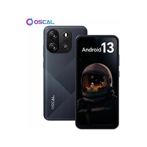 Oscal Smartphone pas cher FLAT 1C 6,517 pouces 4Go+32Go/SD 1To 8MP+5MP 4700mAh Android 13 Dual SIM Face ID/OTG - Noir - Publicité