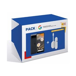 Google Pack Pixel 6A 128Go Noir 5G + Chromecast HD - Publicité