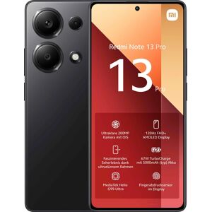 Xiaomi Redmi Note 13 Pro (4G) 256 Go, Noir, Débloqué - Neuf - Publicité