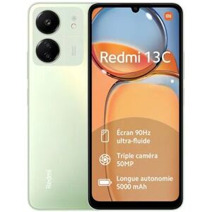 Xiaomi Smartphone Xiaomi Redmi 13C 6,74  Double nano SIM 256 Go Vert - Neuf