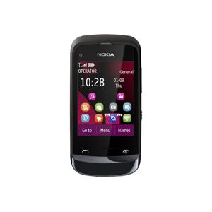 Nokia C2-02 Noir chromé - Publicité