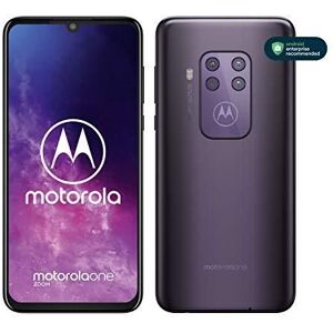 Motorola Smartphone One Zoom avec Alexa HandsFree (Ecran FHD+ 6,4 Pouces, 4Go RAM, 128Go ROM, Double Nano SIM, Android 9.0, Quadruple Camera) Violet - Publicité