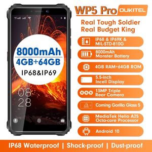 WP5 PRO Octa Core Smartphone telephone portable Dual SIM Noir et Orange