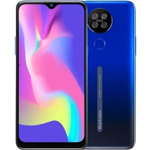 Smartphone 4G Blackview A80S 4Go + 64Go Écran 6.22 Pouces Octa Core Android 10.0 Téléphone Portable Débloqué 13MP Caméra - Bleu - Publicité