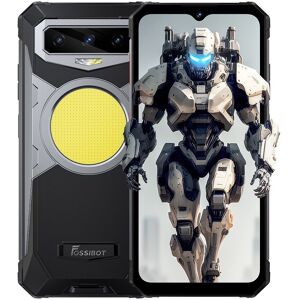 Nothing FOSSiBOT F102 Smartphone robuste 12 Go + 256 Go, caméra avant 32 MP + caméra arrière 108 MP, 16500mAh, Android 13.0, écran FHD+ 6.58 pouces, lumières de camping 3W, GPS NFC Version UE - Gris - Publicité