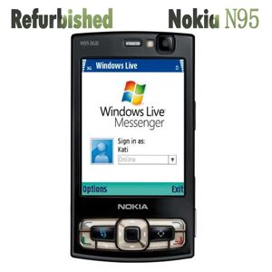Téléphone portable Nokia N95 d'origine remis à neuf, 8 Go, Wifi 3G, coulissant - Publicité