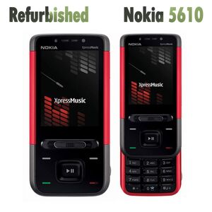 Téléphone portable débloqué Nokia 5610 XpressMusic 3G d origine remis à neuf - Publicité