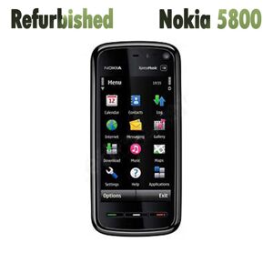 Nokia remis à neuf Original Nokia 5800 XpressMusic 3.2  GPS WIFI radio FM Symbian 9.4 téléphone portable - Publicité