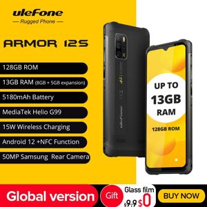 Ulefone Armor 12S Smartphone robuste Helio G99 4G téléphones mobiles Android 12 NFC 50MP 5180mAh 8GB + 128GB version mondiale étanche - Publicité