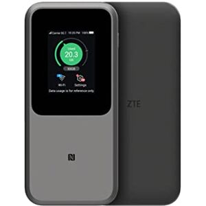 ZTE MU5120 Le Hotspot WiFi Portable 5G Le Plus Puissant, énorme Batterie de 10 000 mAh, Charge inversée de 18 W, NFC, écran Tactile de 2,4", connecte 32 appareils Fente SIM déverrouillée - Publicité