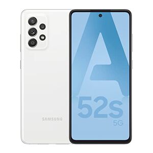 Samsung Galaxy A52S, Téléphone mobile 5G 128Go Blanc, Carte SIM non incluse, smartphone Android, Version FR - Publicité