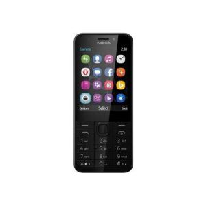 Nokia 230 Dark Sidabrinis, 2.8 ", TFT, 240 x 320 pixels, 16 MB, Dual SIM, Mini-SIM, Bluetooth, 3.0, USB version microUSB 1.1, Built-in camera, Main camera 2 MP, Secondary camera 2 MP, 1200 mAh - Publicité