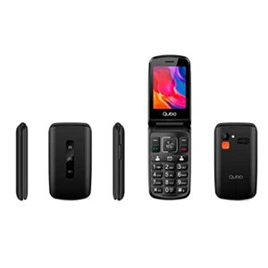 Qubo Téléphone P210BK-C 2,8 Noir SOS Base de Charge - Publicité
