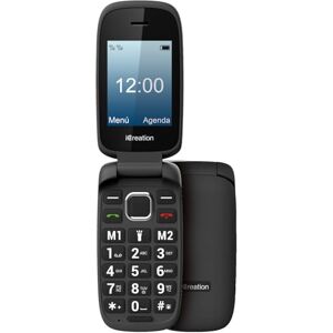 SPC iCreation C20 Téléphone Portable à clapet Noir avec écran 2,4", Grandes Touches, 2 mémoires directes, Bluetooth, Grande Batterie 800mAh, USB-C et Double SIM - Publicité