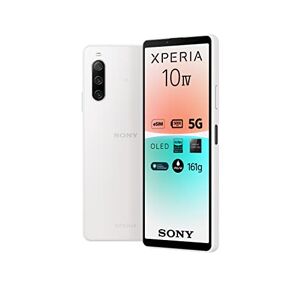 Sony Xperia 10 IV Smartphone Android, Téléphone Portable 6 Pouces 21:9 Wide OLED Camera 3 Objectifs Prise Jack 3.5 mm 6Go RAM 128Go Stockage Double SIM Hybride (blanc) - Publicité