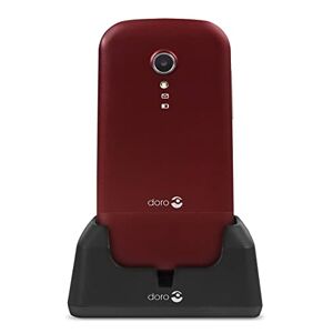 Doro 2404 Téléphone portable débloqué 2G (Ecran : 2,4 pouces 24 Mo Double Micro SIM Système d'exploitation ) Rouge/blanc - Publicité