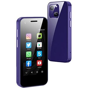 Rainbuvvy SOYES XS13 Pro Super Petit Mini Smartphone 2,5 Pouces téléphone 3G 1GB RAM 8GB ROM Double Sim Android 6.0 1580mAh caméra HD WiFi téléphone Portable de Poche (Violet) - Publicité