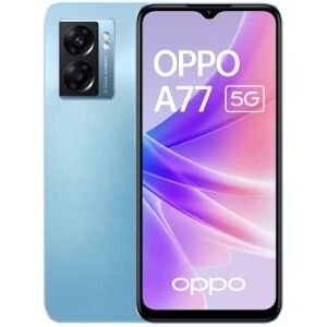 Oppo A77 Smartphone 5G Débloqué, 4 Go de RAM + 64 Go de Stockage Extensible, Ecran AMOLED 90Hz 6,43”, Caméra 48 MP, Batterie 5000 mAh + Charge Rapide 33W, Haut-Parleurs Stéréo, Bleu [version FR] - Publicité