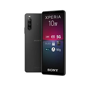 Sony Xperia 10 IV Smartphone Android, Téléphone Portable 6 Pouces 21:9 Wide OLED Camera 3 Objectifs Prise Jack 3.5 mm 6Go RAM 128Go Stockage Double SIM Hybride (Noir) - Publicité
