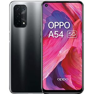 Oppo A54 5G 4 Go de RAM et 64 Go + stockage extensible Smartphone sans carte SIM (écran 6,5 pouces, batterie 5000 mAh, quadruple caméra 48 MP, taux de rafraîchissement 90 Hz) Noir fluide (renouvelé) - Publicité