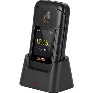 Lipa Uniwa V909T Téléphone/Bluetooth/Caméra/Mobile pour aînés/avec Bouton d'urgence SOS/Grosses clés, Grandes icônes, Carte SIM 4G, Station d'accueil, Son Fort, Radio FM/Bluetooth/Lampe de Poche - Publicité