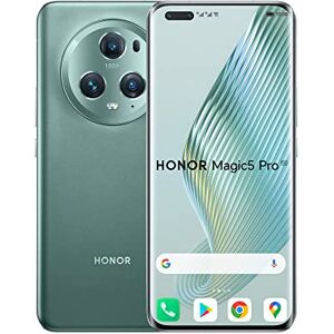 Honor Magic5 Pro Smartphone 5G, 12+512 Go, Écran Incurvé AMOLED 6,81" HDR 120 Hz, Triple Caméra 50 MP Falcon Capture, Qualcomm Snapdragon 8 Gen 2, 5100 mAh, IP68, Double SIM, Android 13, Vert - Publicité