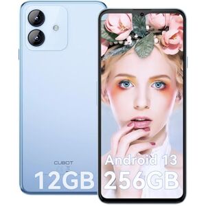 CUBOT Note 40 Téléphone Portable 12Go RAM 256Go ROM 6.56'' HD 90Hz Écran Android 13 Système 50MP Caméra 5200mAh 4G Double SIM Smartphone Octa-Core/GPS/OTG/Face ID Bleu - Publicité