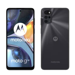 Motorola Moto g22 (Quad Camera 50 MP, Display 90Hz 6.5", batteria 5000 mAH, 4/64GB espandibile, Dual SIM, Android 12), Cosmic Black - Publicité